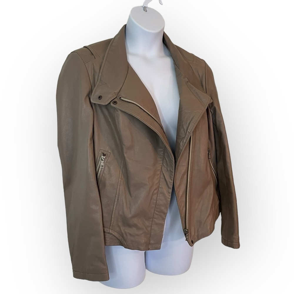 Sam Edelman Dune Leather Moto Jacket Size XL